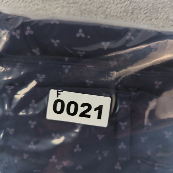 Reitmans Pants Womens Medium Blue Cropped Pull On Stretch Capri Print Comfort - Picture 11 of 11